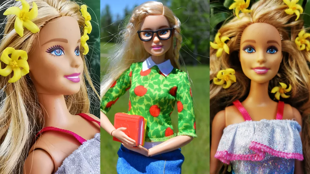Seven Type Barbie Characters