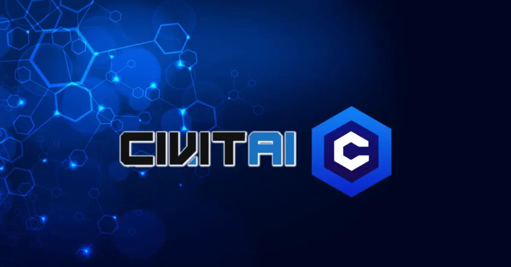 логотип Civitai;  Как использовать стабильную диффузию с Civitai и создавать искусственный интеллект
