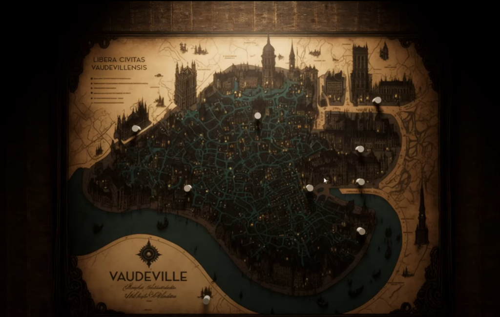 Vaudeville game map