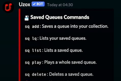 Uzox Discord Bot Commands