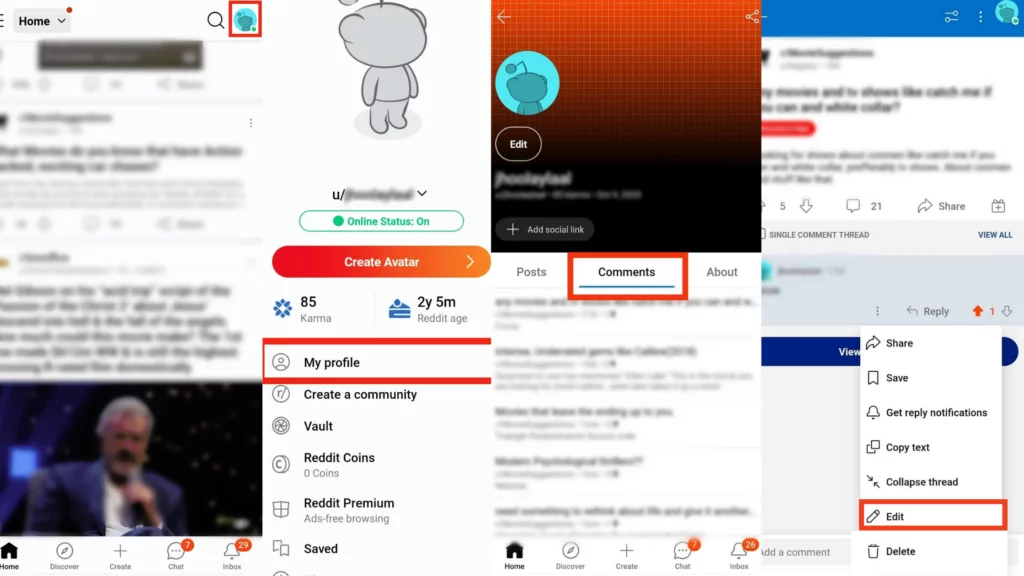How to Edit a Comment on Reddit Using the Reddit App?