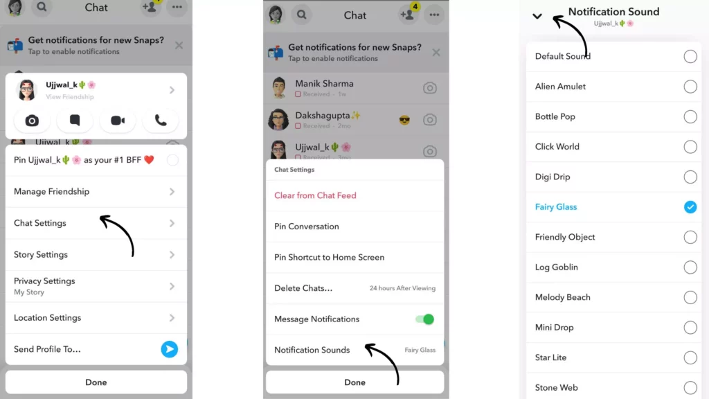 How to Get Custom Notification Sounds For Your Friends in Snapchat Plus?