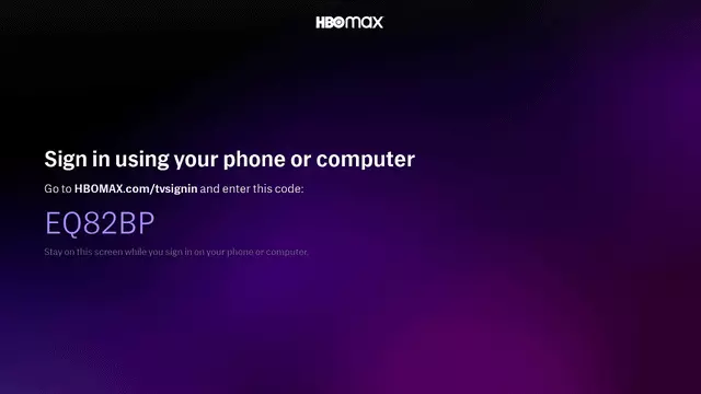 HBOmax enter code; How to Signin to HBOMax.com on TV 