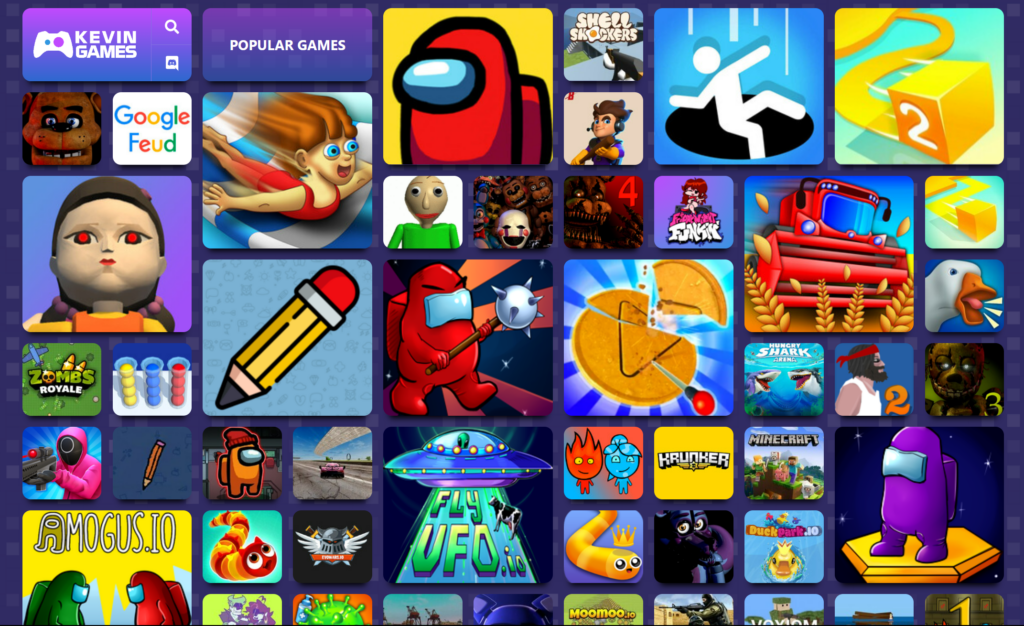 All Kevin Games & Game Categories