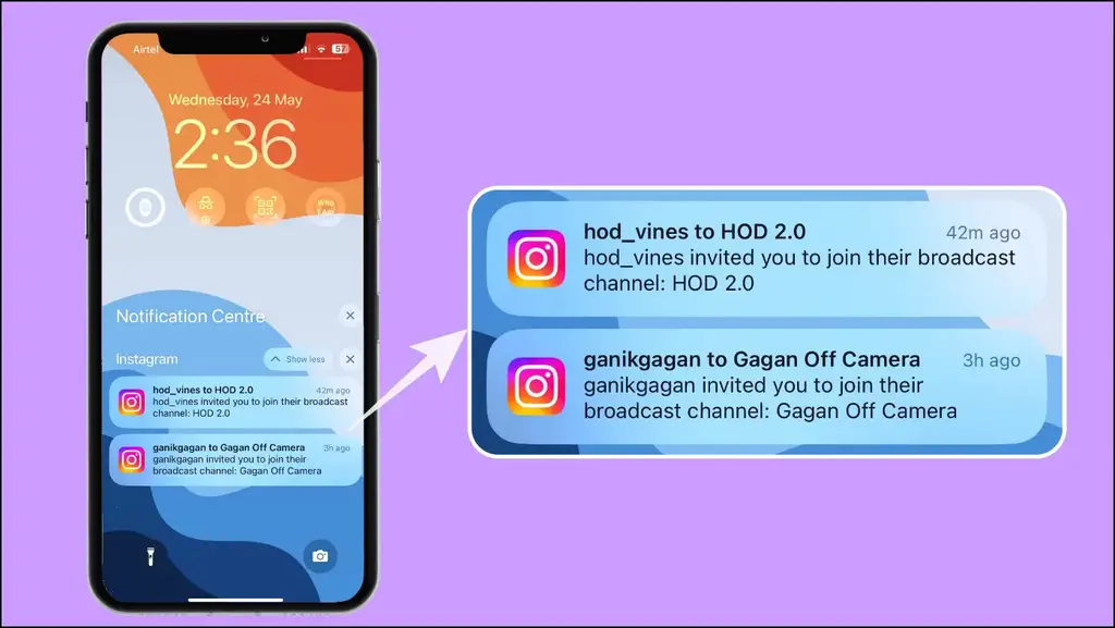 how to turn off broadcast notifications on instagram