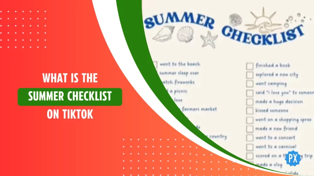 What is the Summer Checklist on TikTok