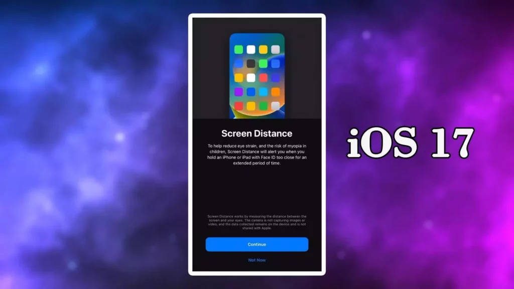 How to Enable iOS 17 Screen Distance For Safer Viewing | Step-by-Step Guide