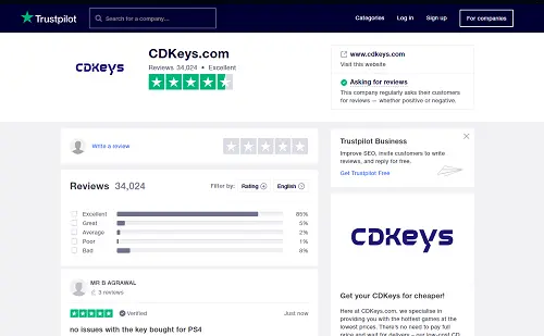 CDKeys Customers Review