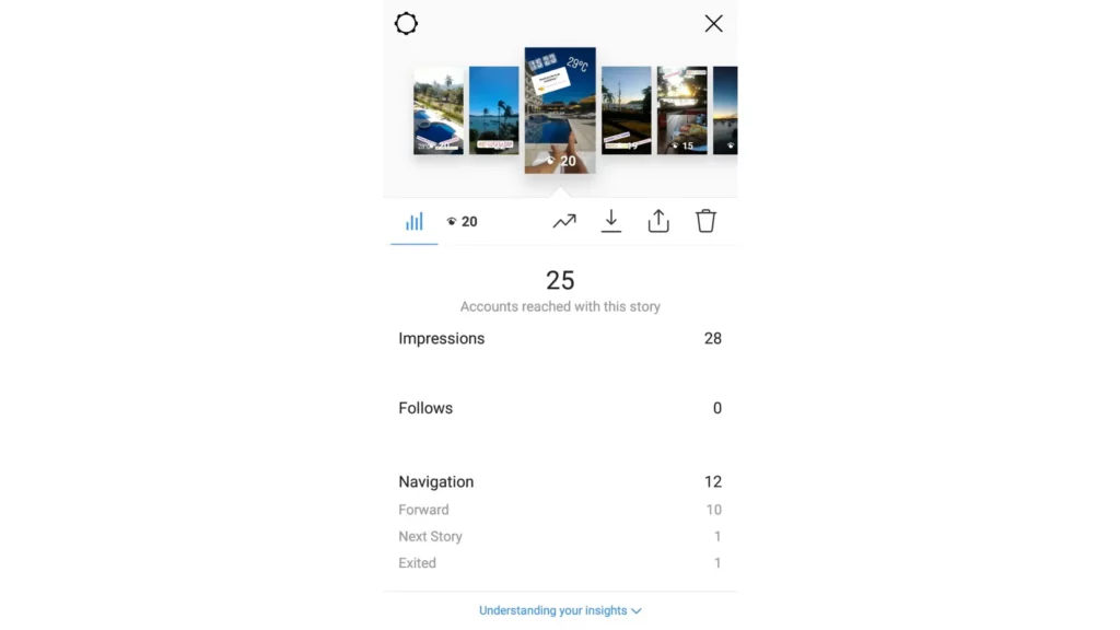 How to Find Instagram Navigation Stats For Your Current Story?