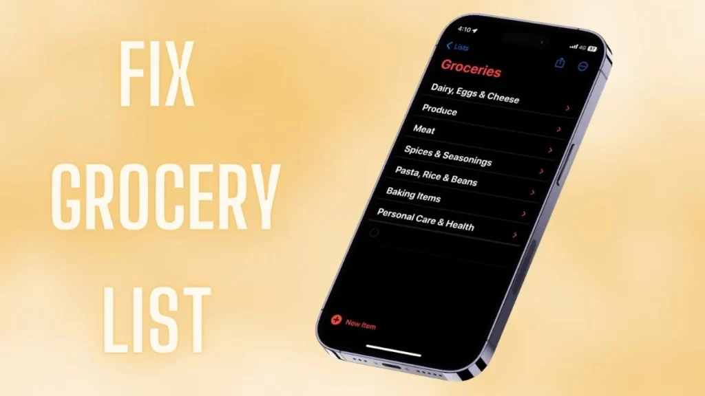 How To Fix iOS 17 Grocery List Not Working On iPhone