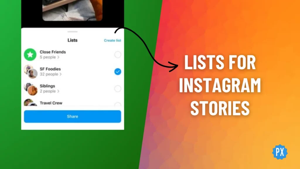 Lists for Instagram Stories