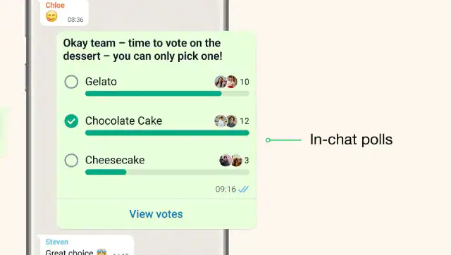 how to create a poll on WhatsApp