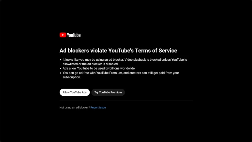 How to Fix “Ad Blockers Violate YouTube's Terms of Service”?
