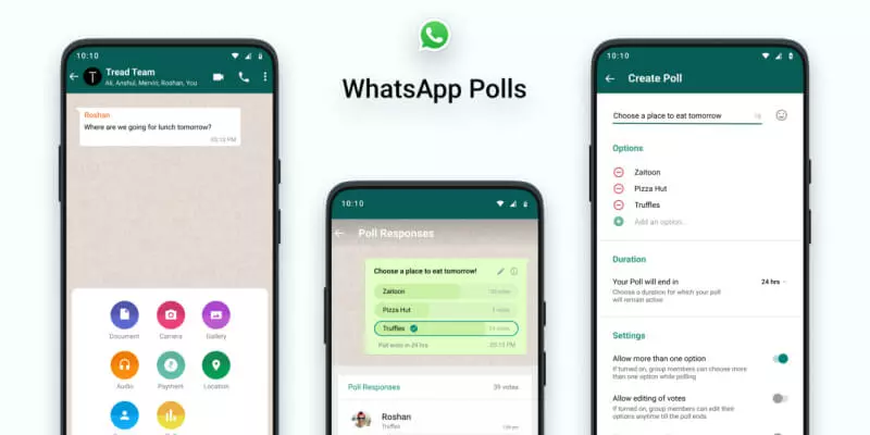 how to create a poll on WhatsApp