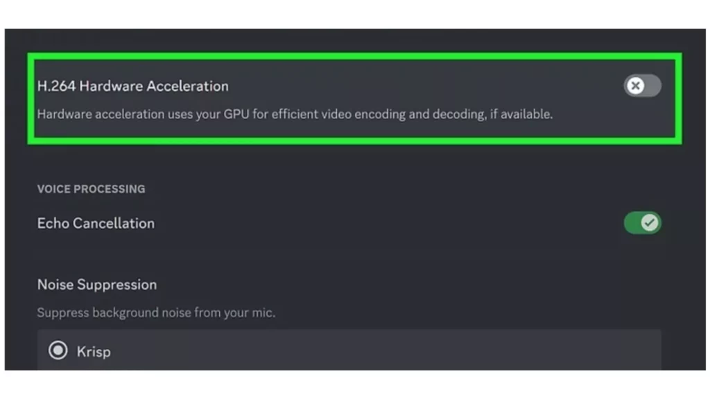Toggle Off Hardware Acceleration; How to Stream Hulu on Discord Without Black Screen