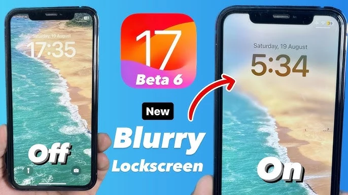 Why is iOS 17 Wallpaper Blurry on Top; Why is iOS 17 Wallpaper Blurry on Top?