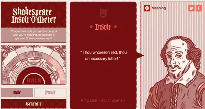 Shakespeare Insult Translator; 13 Shakespeare Translators That Make  Understanding Shakespeare Easy