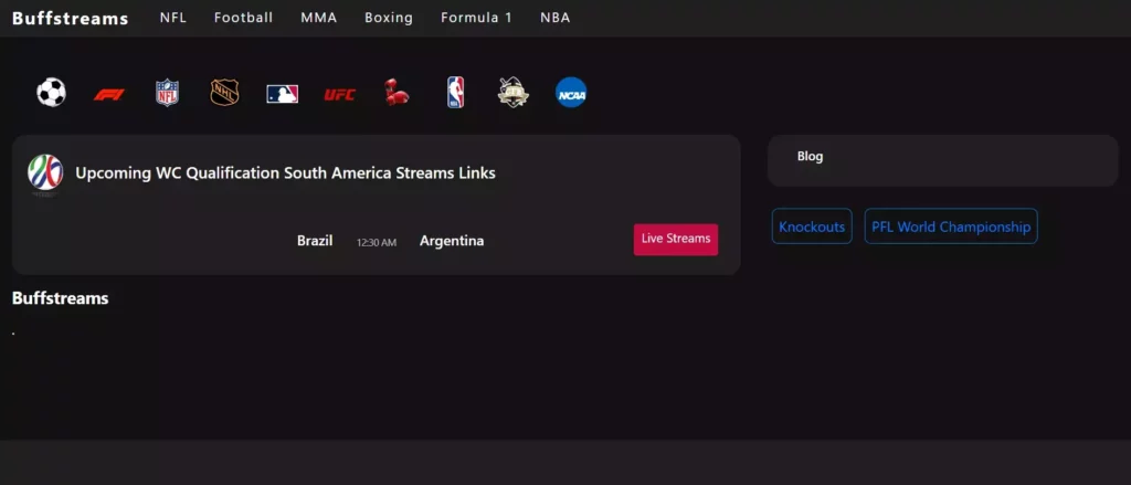 BuffStreams; 25 Free & Legal Football Streaming Sites: 2023 Updated List