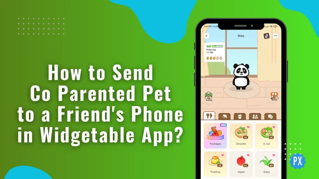 How to Send Co Parented Pet to a Friend's Phone in Widgetable App