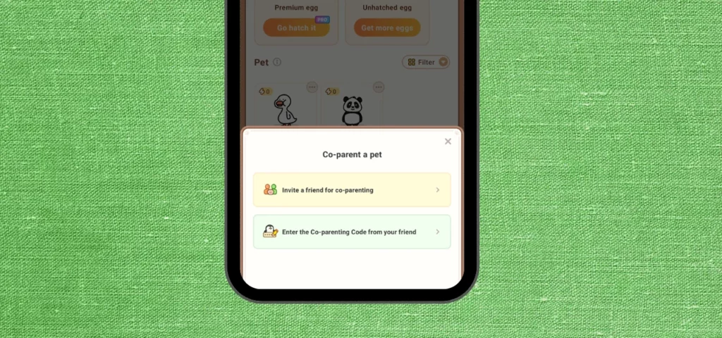How to Send Co Parented Pet to a Friend's Phone in Widgetable App