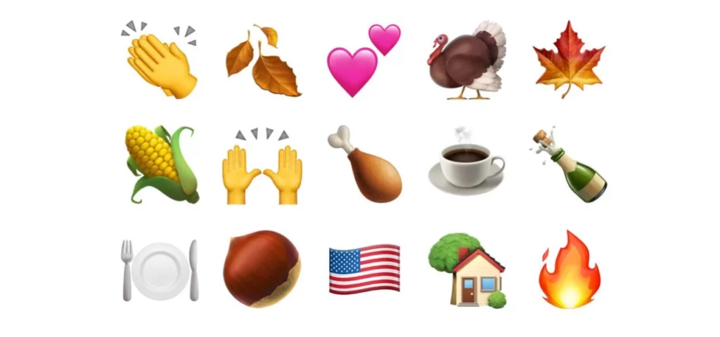 Thanksgiving Snapchat friend emojis
