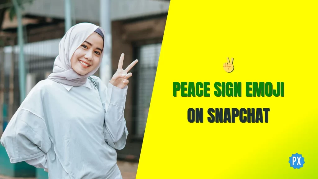 Peace Sign Emoji on Snapchat
