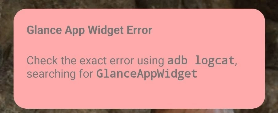 error; 4 Ways to Fix Glance App Widget Error in Google Pixel]