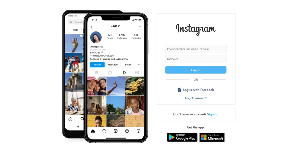 Log Out and Log in the Instagram App