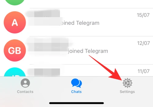 Telegram settings option; How to Change Notification Sound for a Specific App in iOS 17 on iPhone?