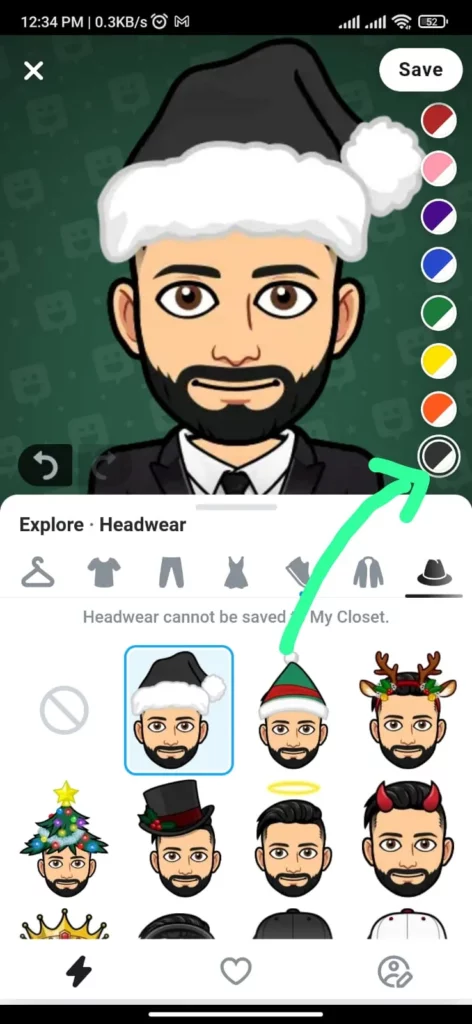 how to get Christmas hat on Snapchat