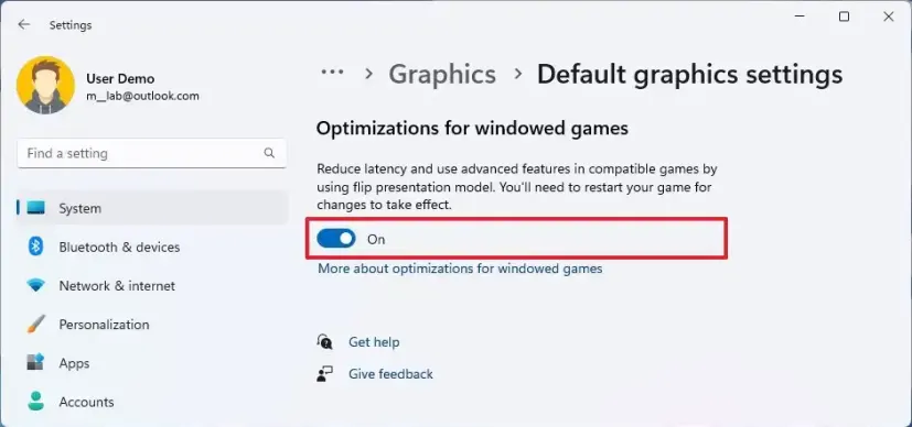 Turn on Windowed Optimization