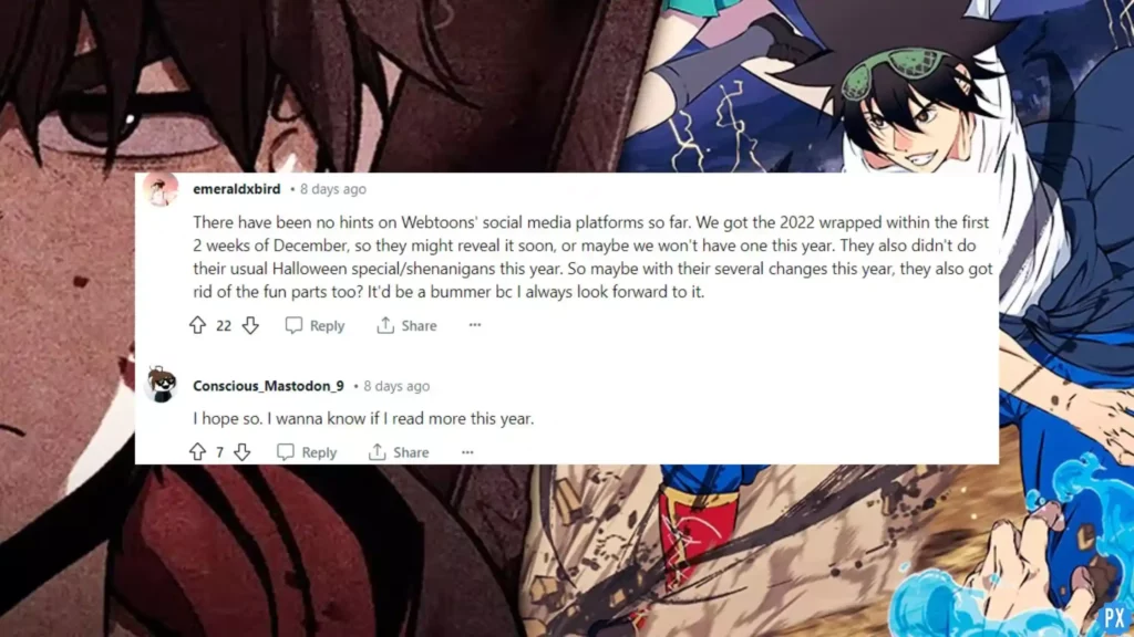 Reddit; Webtoon Wrapped 2023- Are We Getting One This Year Too?