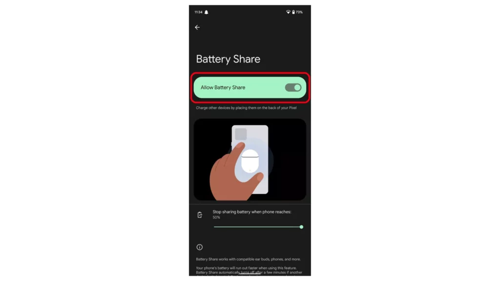 Battery share toggle option in settings on Pixel; How To Share Battery On Android & Boost Your Device On The Go?