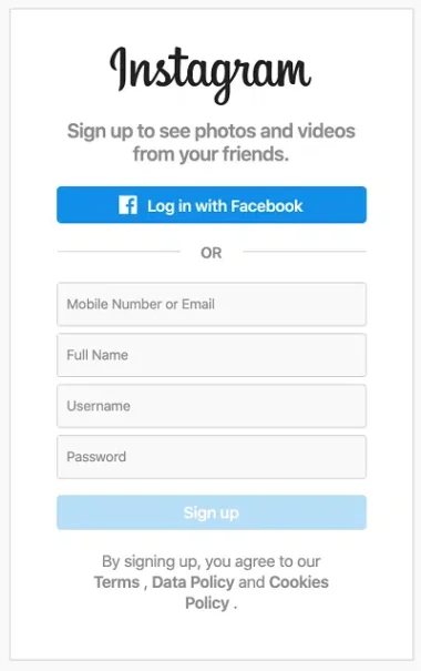 Instagram Shadow Pages