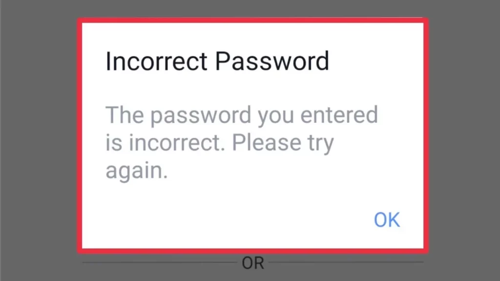Вот как исправить неправильный текущий пароль.  Пожалуйста, попробуйте еще раз на Facebook