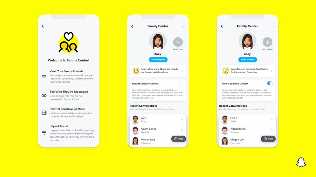 How to Invite Your Teen to Family Center in Snapchat?