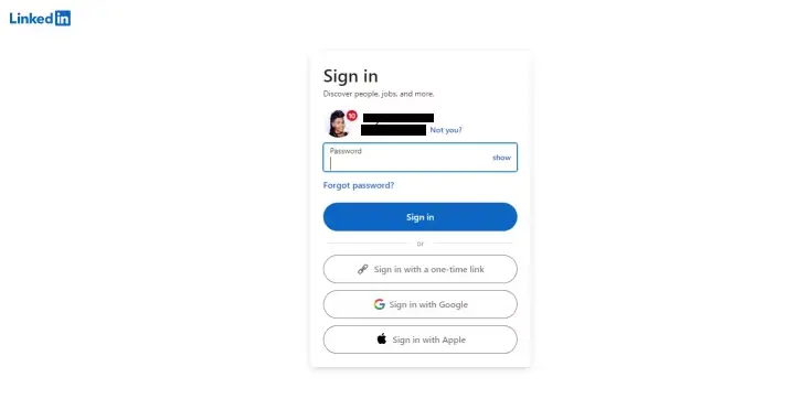 How to Use LinkedIn One Time Link to Sign in