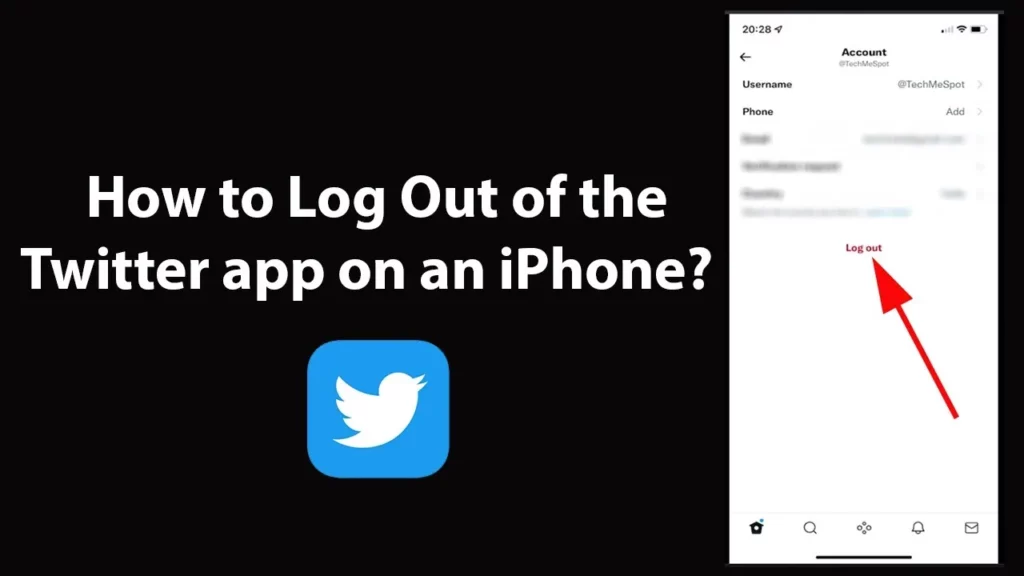 How to log out of Twitter on iPhone?