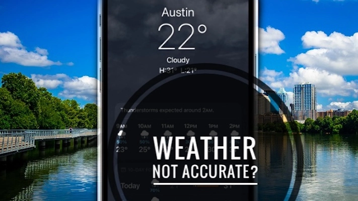 Неточная информация о погоде в начале приложения погоды;  Почему приложение «Погода» для iPhone неточное и как сделать его более точным?