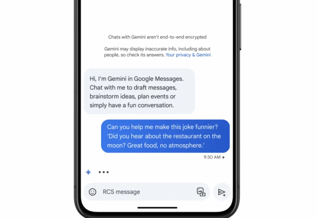 Gemini AI; How to Get Gemini in Google Messages