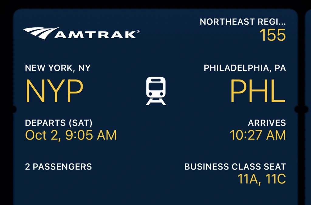 Бронирование;  Приложение Amtrak не работает