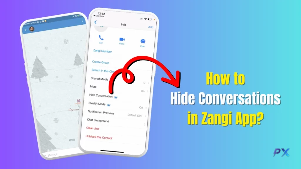 How to Hide Conversations in Zangi App