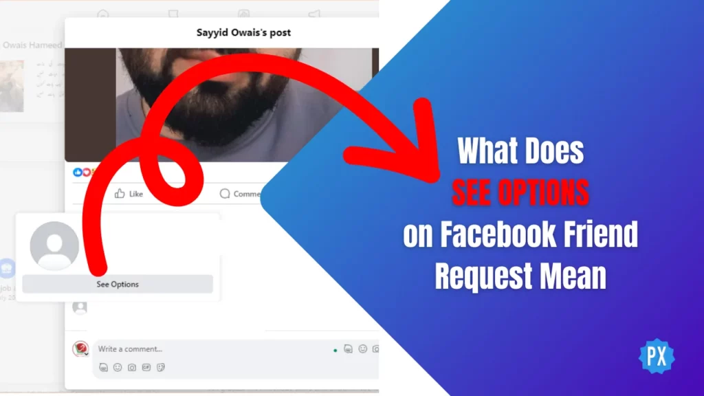 What Does See Options on Facebook Friend Request Mean
