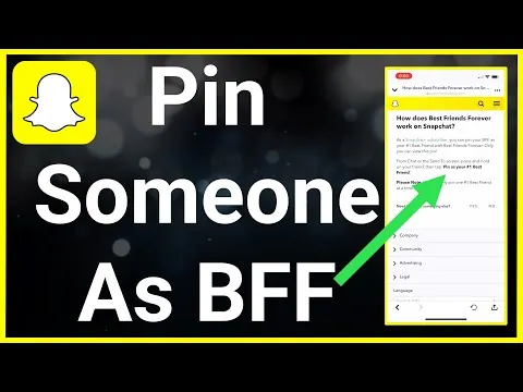 If you pin someone as BFF on Snapchat does it tell them?