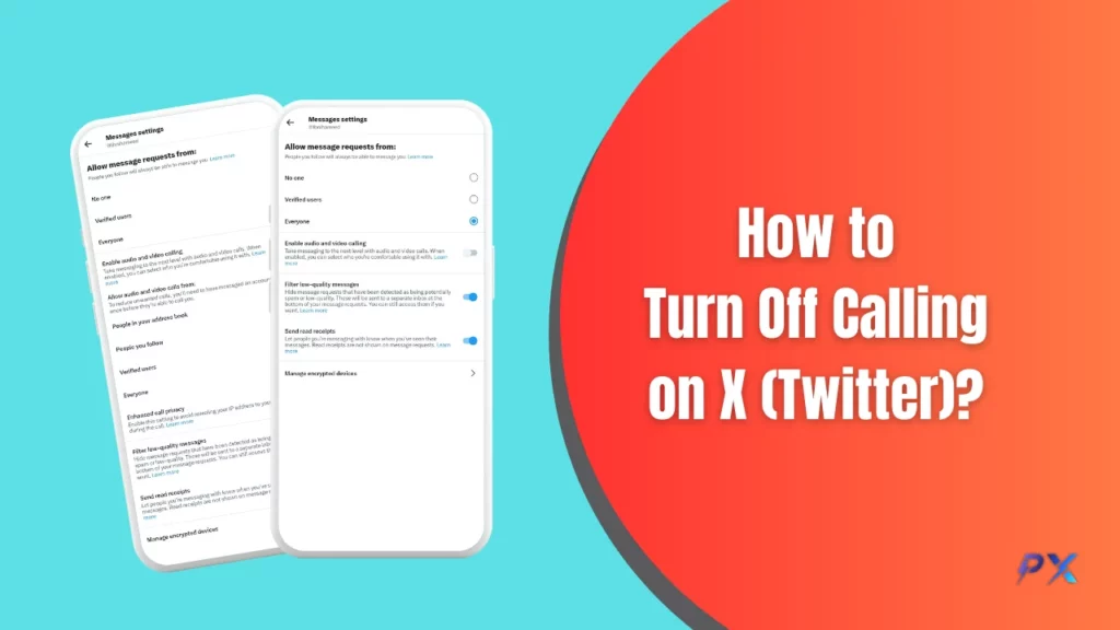 Turn Off Calling on X (Twitter)